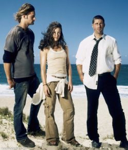 Sawyer, Kate, and Jack Season 1 promo picture