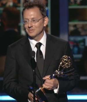 Michael Emerson giving a short, but sweet acceptance speech