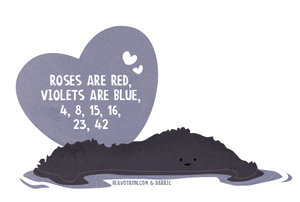 Lost Valentine numbers LOST island valentine with numbers by Beavotron