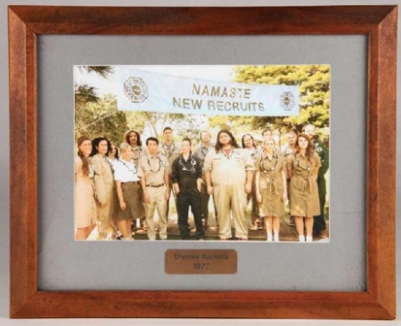 Dharma recruits 1977 framed photo LOST auction